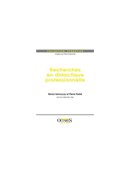 Recherches en didactique professionnelle