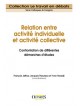 Relation entre activité individuelle et activité collective - Confrontation de différentes démarches d'études
